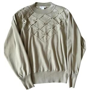 Semplice Vintage Pearl Accent Sweater – Size Large